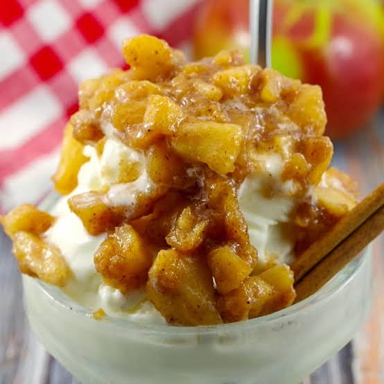 Smoked Apple Jam Ice Cream Topping